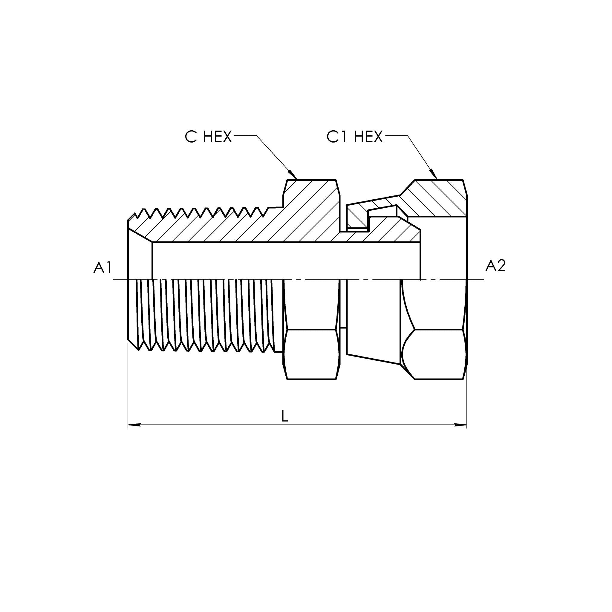 Adapter Part Drawing Stainless Steel › Tube Fittings & Adapters – Page 3 – OM Industrial ...
