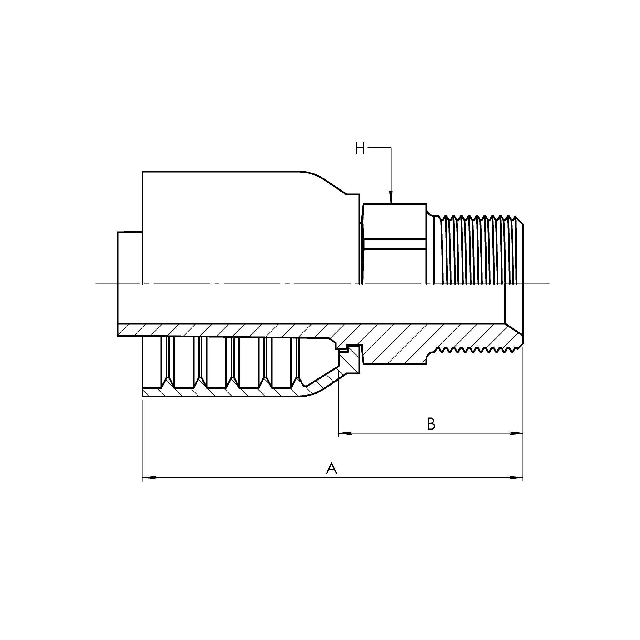 Hose Crimp Fittings › 73 Series – OM Industrial Products Corp.